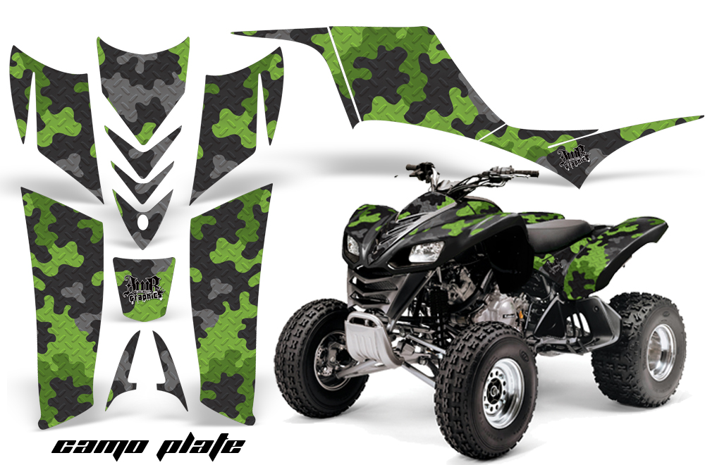 Kawasaki KFX 700 Graphics camoplate green